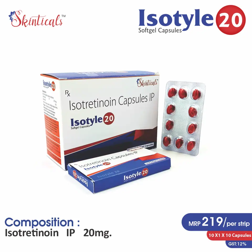 Isotretinoin 20mg at Best Price in PCD Medical Pharma for Severe Acne & Skin Disorders